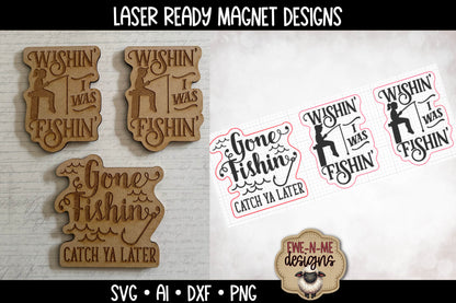 Fishing Magnet Set - Laser Cut SVG